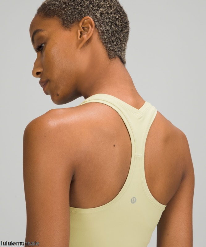 Lululemon Damen DELULU524 | Dew Green Cooles Kurzes Tank Top Mit Nulu Racerback